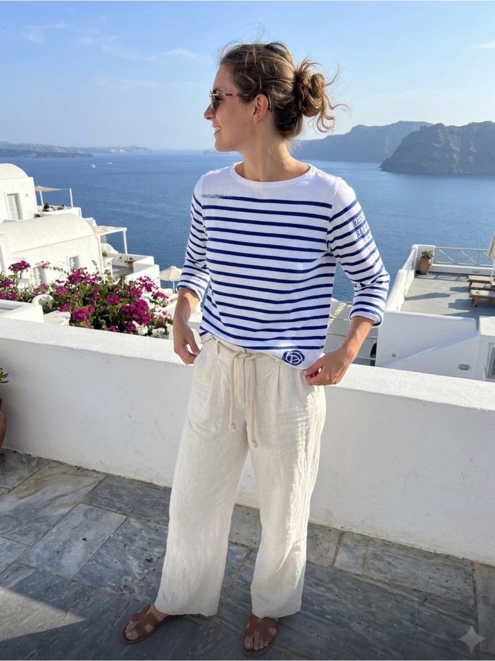 Ami Amalia Striped Marinière Knit Top - Made in Romania